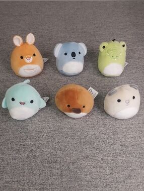 2022 Squishville Down Under Squad Micro 2-Inch Plush Animal Toys Set of 6